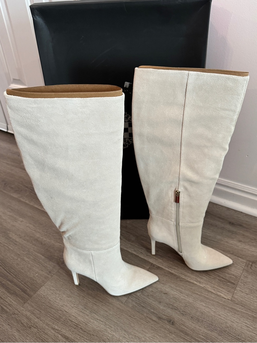 Vince Camuto Kashleigh Pointed Toe Knee High Boot - Wide Calf